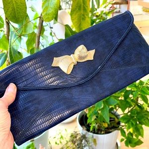 Lilly Pulitzer Navy Envelope Clutch